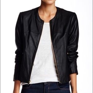 Via Spiga Collarless 100% Lamb Leather